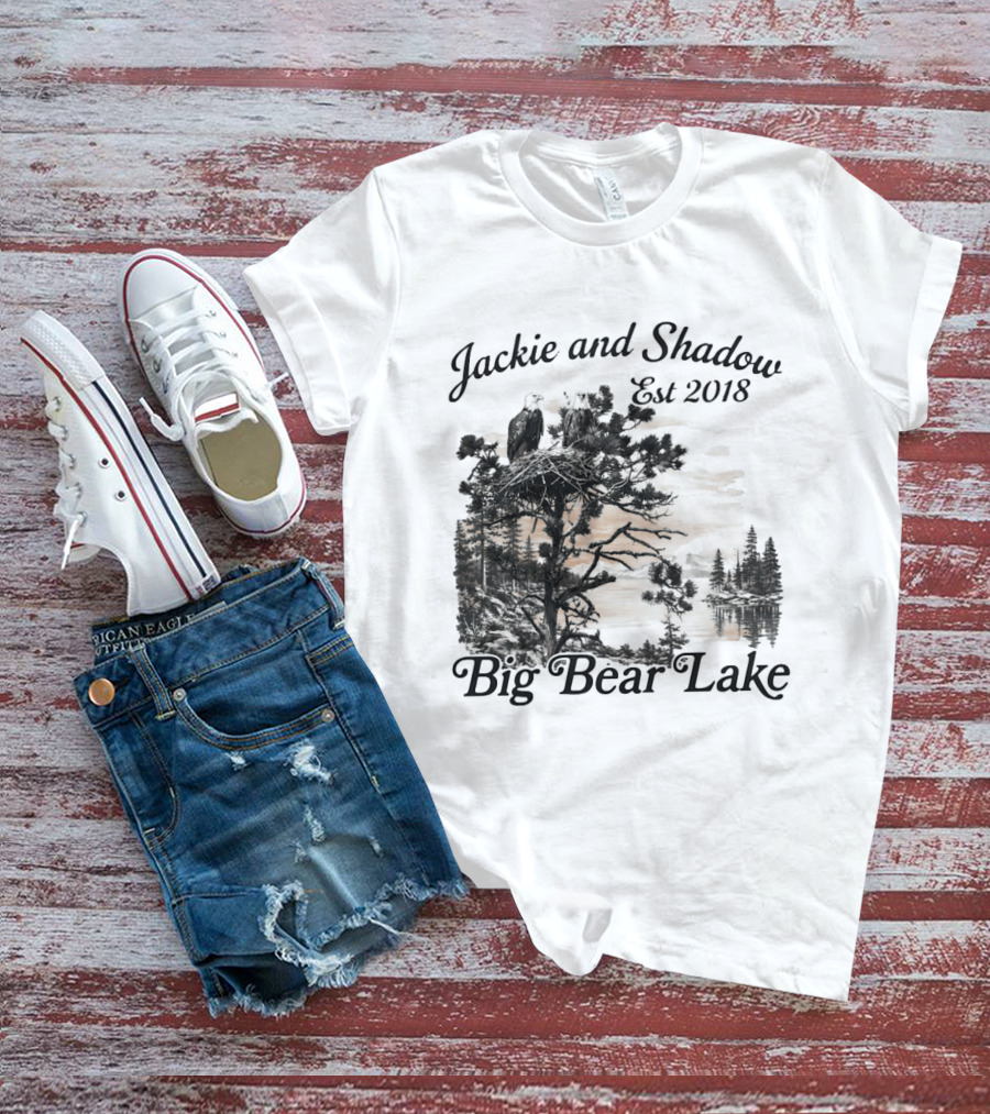 Jackie And Shadow Bald Eagle Nesting Pair Established 2018 Big Bear Lake T-Shirt