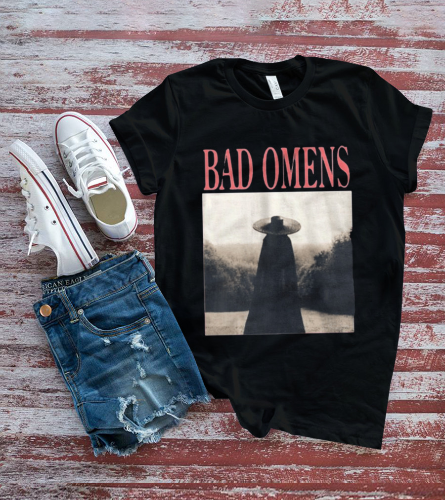Bad Omens Specter Tour Dark Figure In Shadowy Landscape T-Shirt