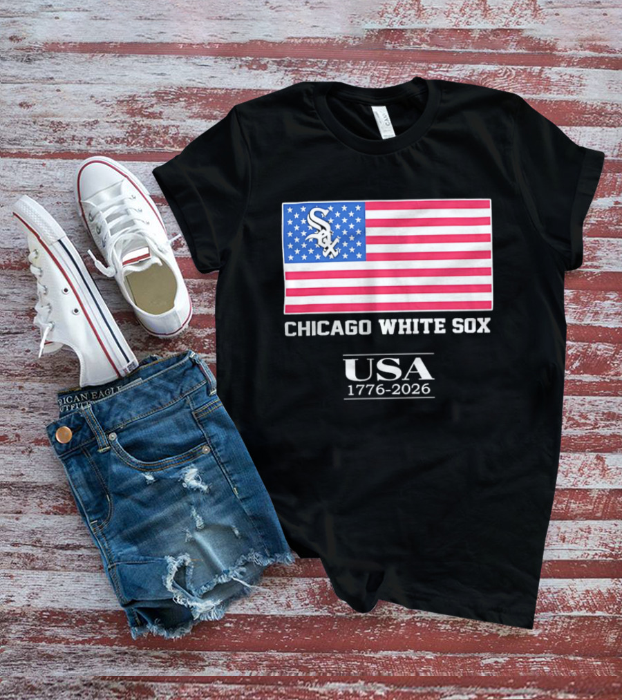 Chicago White Sox USA 1776 2026 Stars And Stripes American Flag T-Shirt