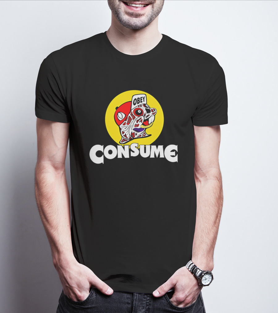 Obey Consume Beaver Streetwear Hip Hop T-Shirt
