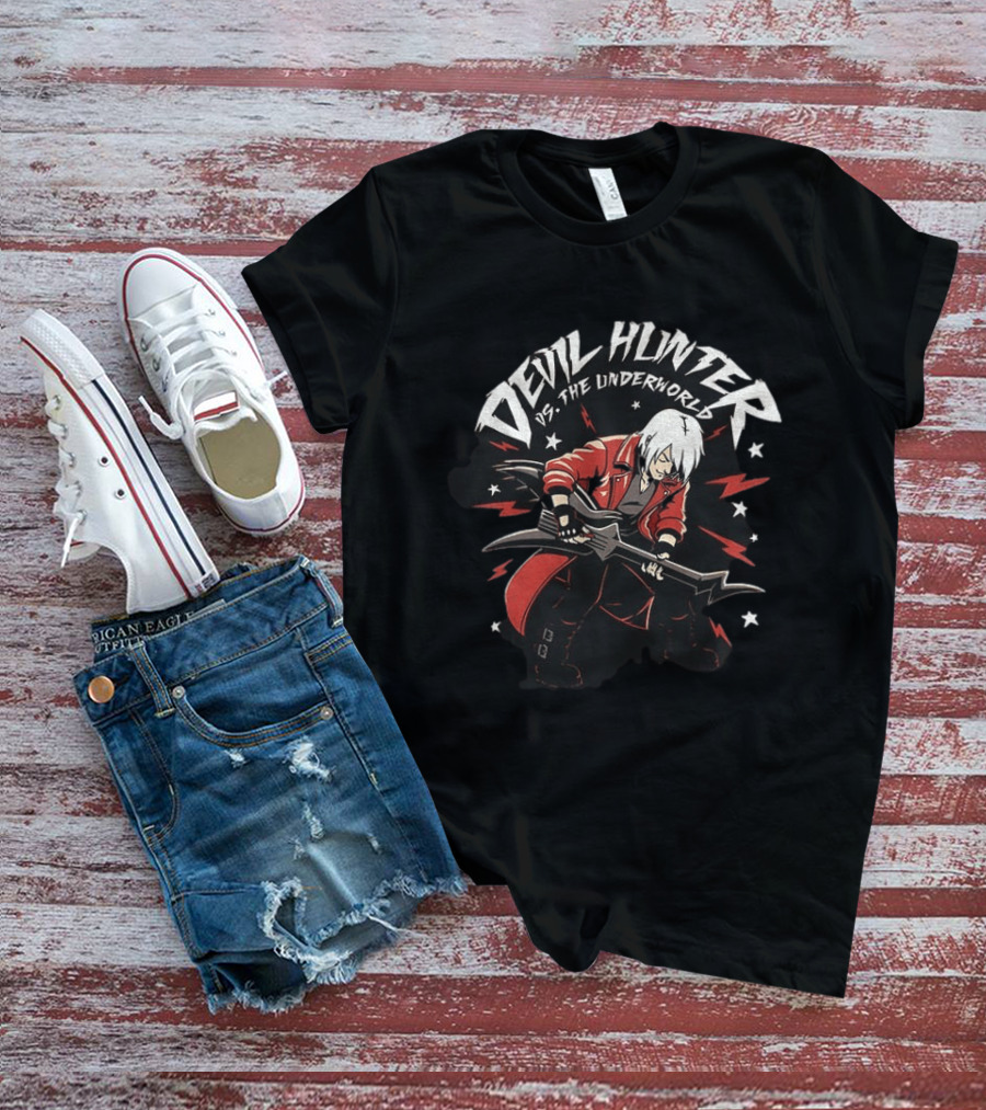 Devil Hunter Vs The Underworld Music Guitar Scott Pilgrim Vs The World T-Shirt