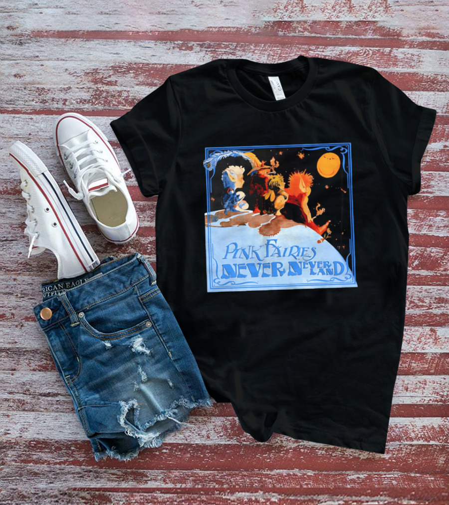 Pink Fairies Never Never Land Vintage Fantasy T-Shirt