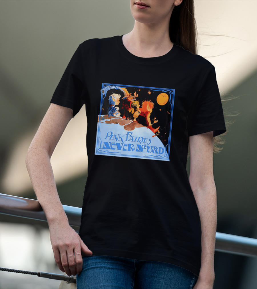 Pink Fairies Never Never Land Vintage Fantasy T-Shirt