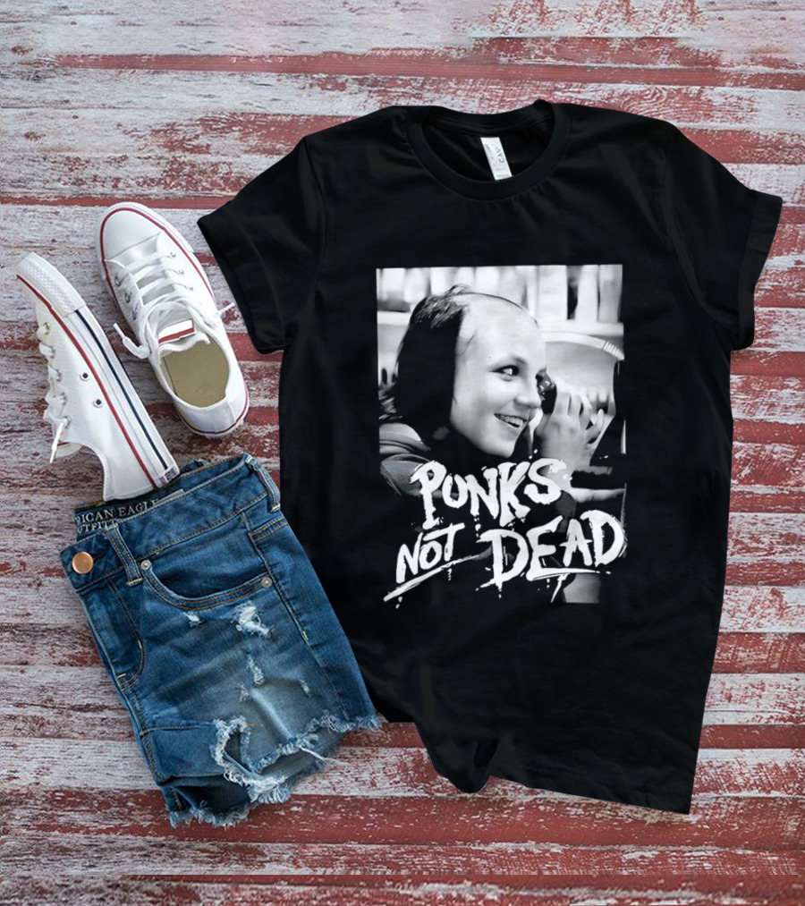 Punks Not Dead Britney Spears Iconic Shaved Look T-Shirt