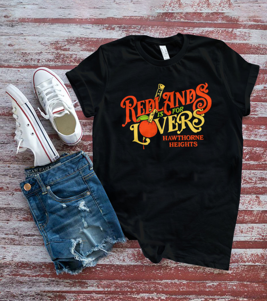 Redlands Is For Lovers Hawthorne Heights Orange Knife T-Shirt