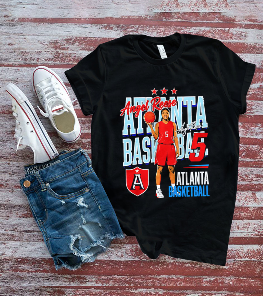 Angel Reese Atlanta Basketball Number 5 T-Shirt