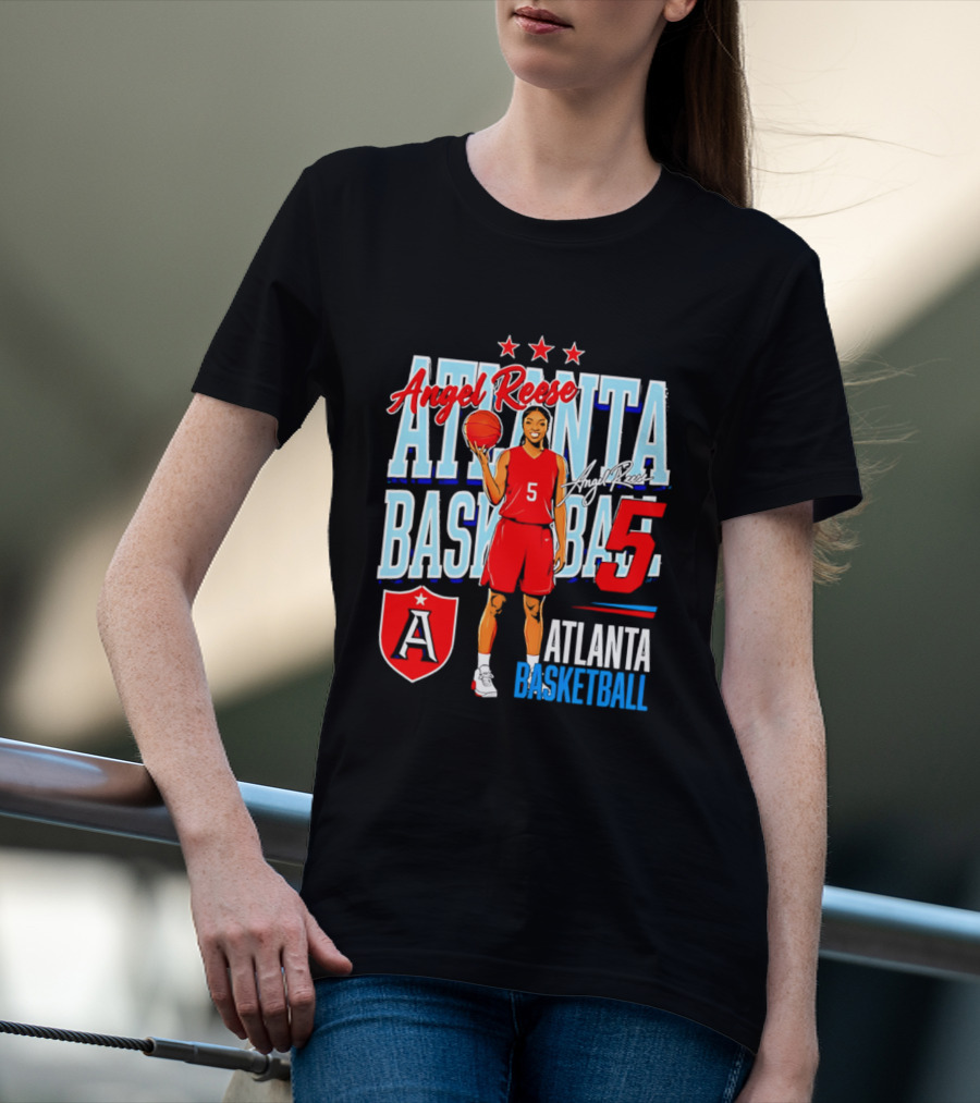 Angel Reese Atlanta Basketball Number 5 T-Shirt