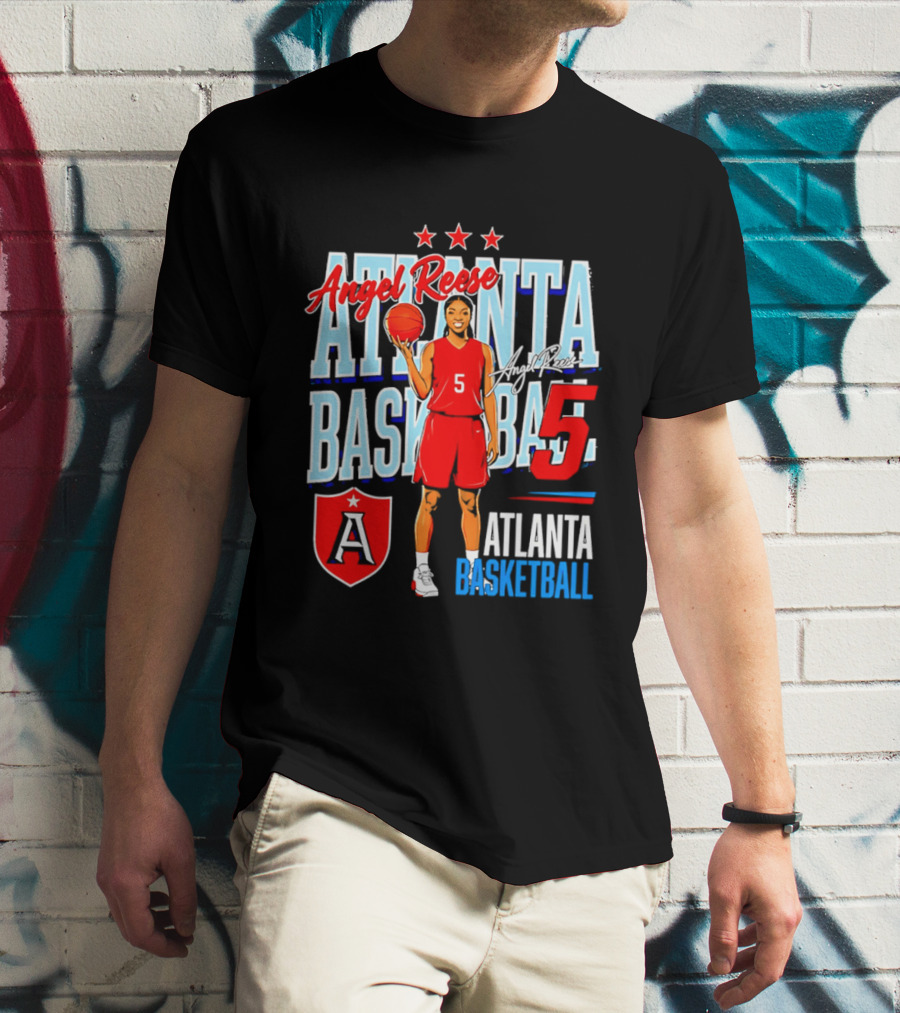 Angel Reese Atlanta Basketball Number 5 T-Shirt