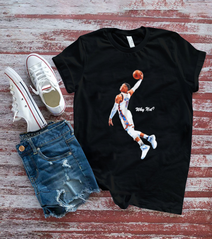 Russell Westbrook OKC Thunder Why Not Basketball Dunk T-Shirt