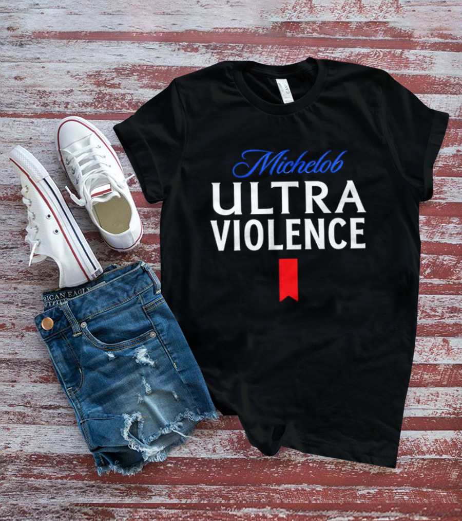 Michelob Ultra Violence Red Ribbon T-Shirt