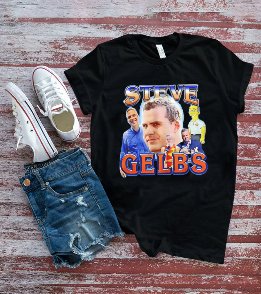 Steve Gelbs Bootleg Photo Collage Simpsonized Cartoon Hot Dog Suit T-Shirt