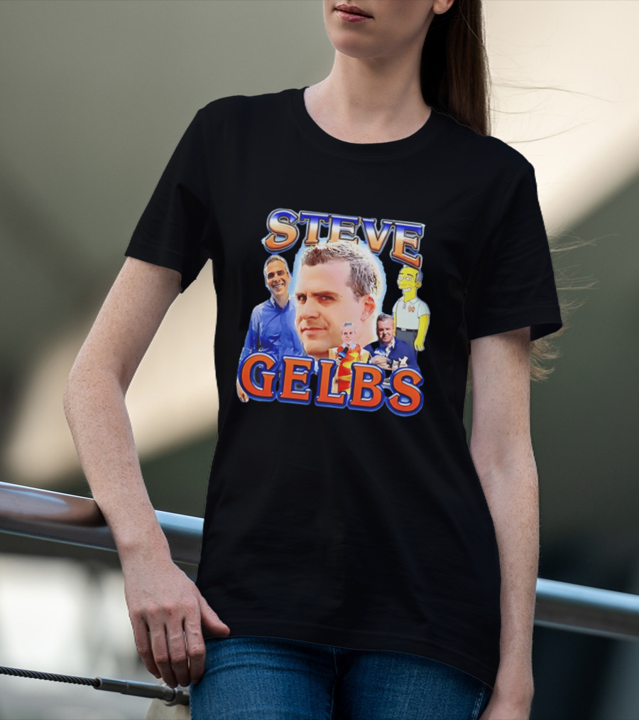 Steve Gelbs Bootleg Photo Collage Simpsonized Cartoon Hot Dog Suit T-Shirt