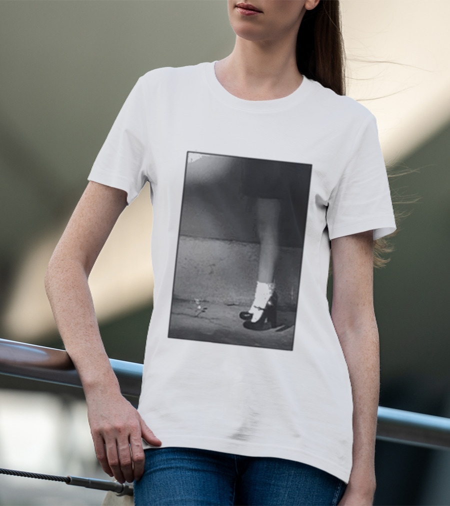 Ariana Grande Petal In The Pavement Vintage Aesthetic Monochrome T-Shirt