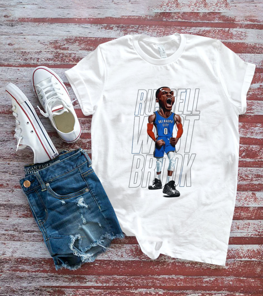 Russell Westbrook Oklahoma City Thunder 0 Basketball Scream T-Shirt
