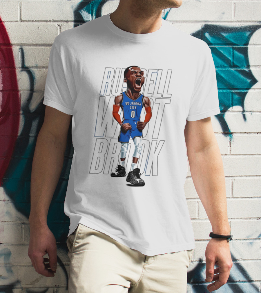 Russell Westbrook Oklahoma City Thunder 0 Basketball Scream T-Shirt