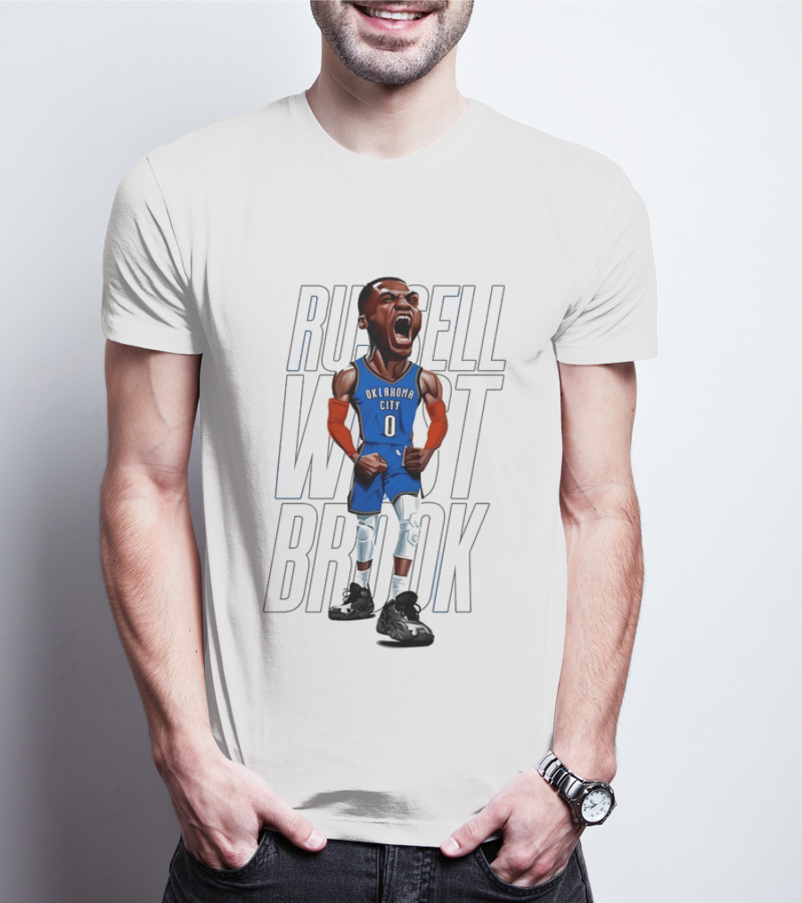 Russell Westbrook Oklahoma City Thunder 0 Basketball Scream T-Shirt
