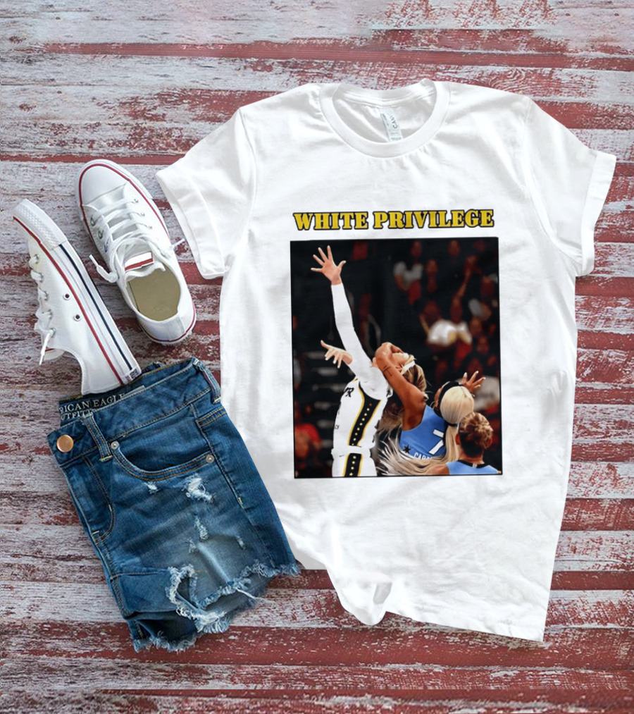 WHITE PRIVILEGE Sophie Cunningham DiJonai Carrington Basketball Confrontation T-Shirt