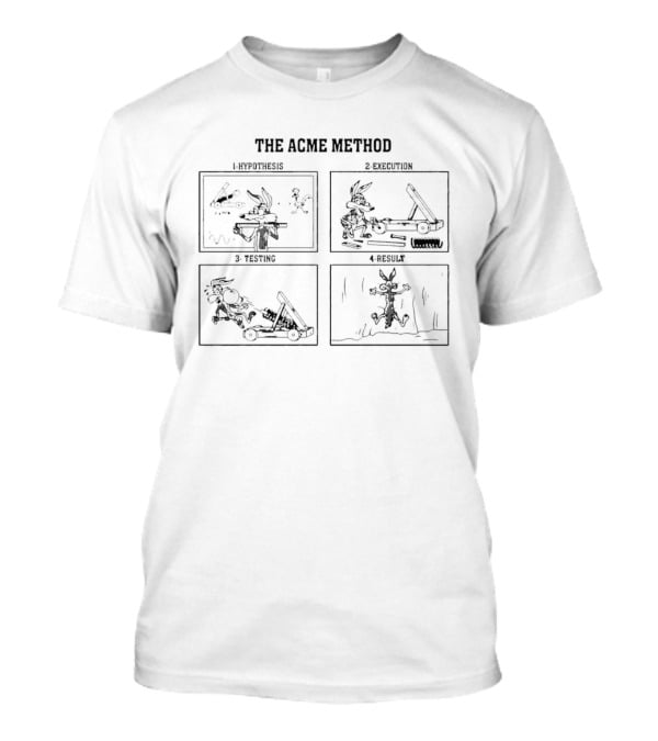 Wile E Coyote The Acme Method Hypothesis Execution Testing Result T-Shirt