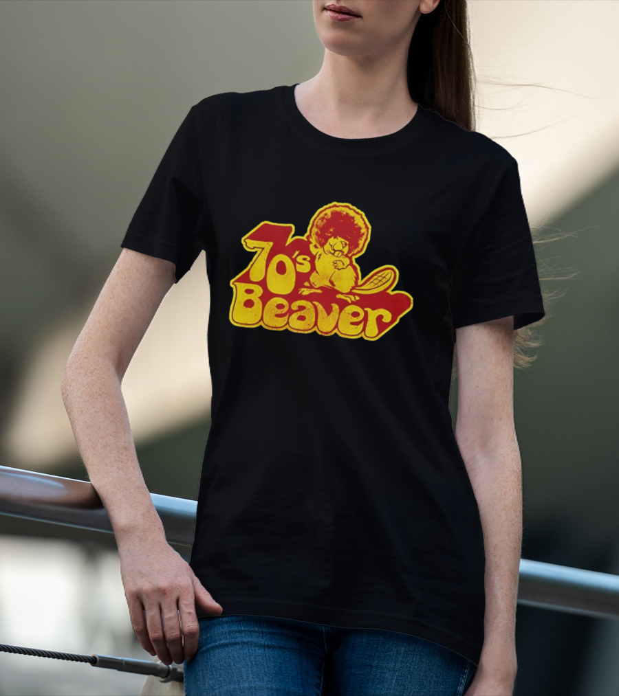 70's Beaver Retro Funky Cartoon T-Shirt