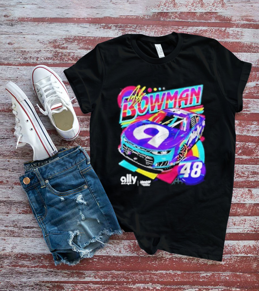 Alex Bowman 48 Ally Hendrick Motorsports Racing Car T-Shirt