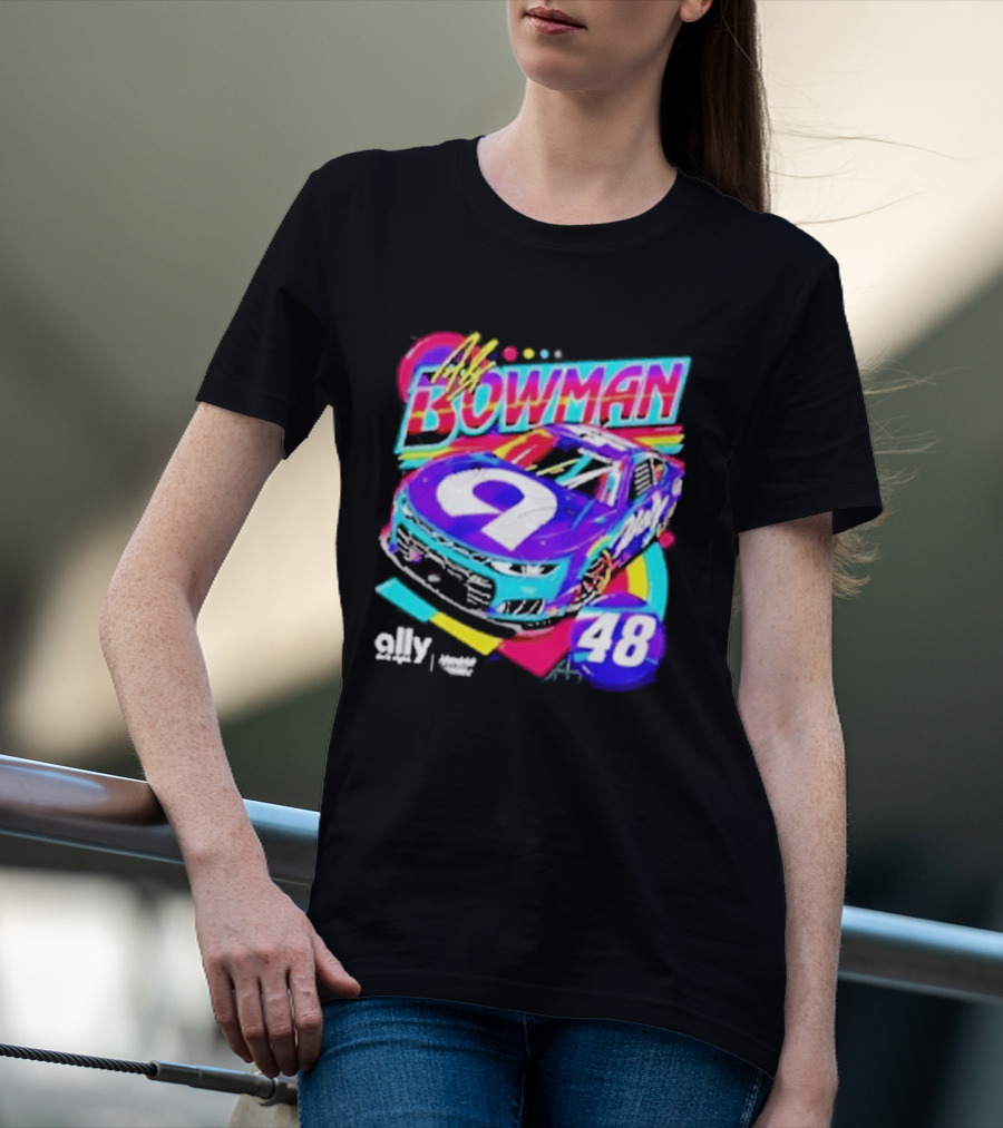 Alex Bowman 48 Ally Hendrick Motorsports Racing Car T-Shirt