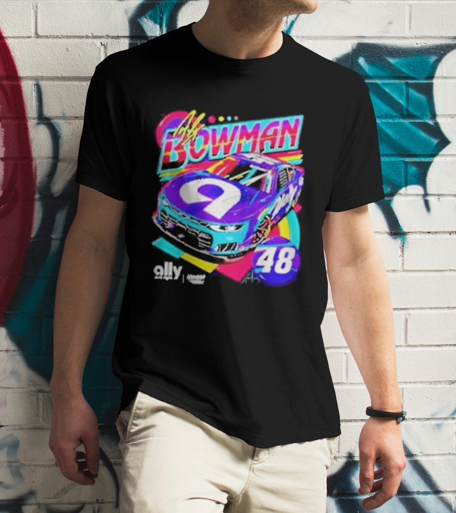 Alex Bowman 48 Ally Hendrick Motorsports Racing Car T-Shirt