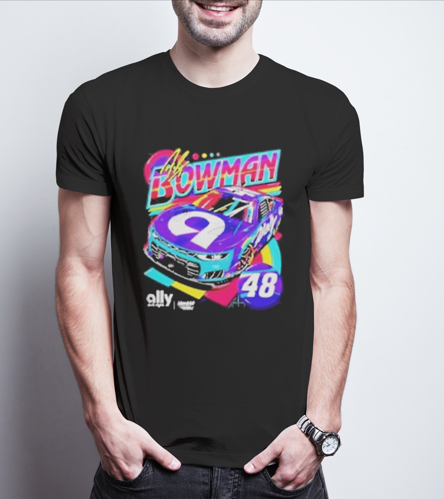 Alex Bowman 48 Ally Hendrick Motorsports Racing Car T-Shirt