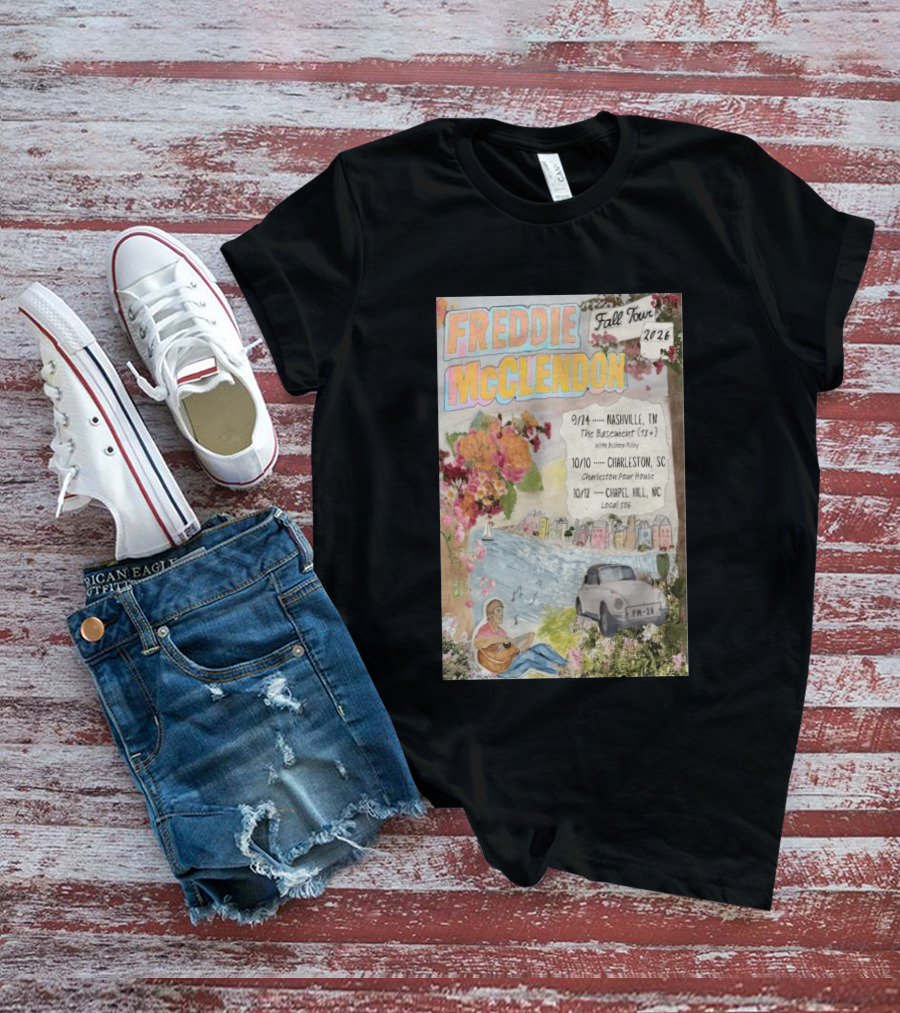Freddie McClendon Fall Tour 2026 Nashville The Basement Concert T-Shirt