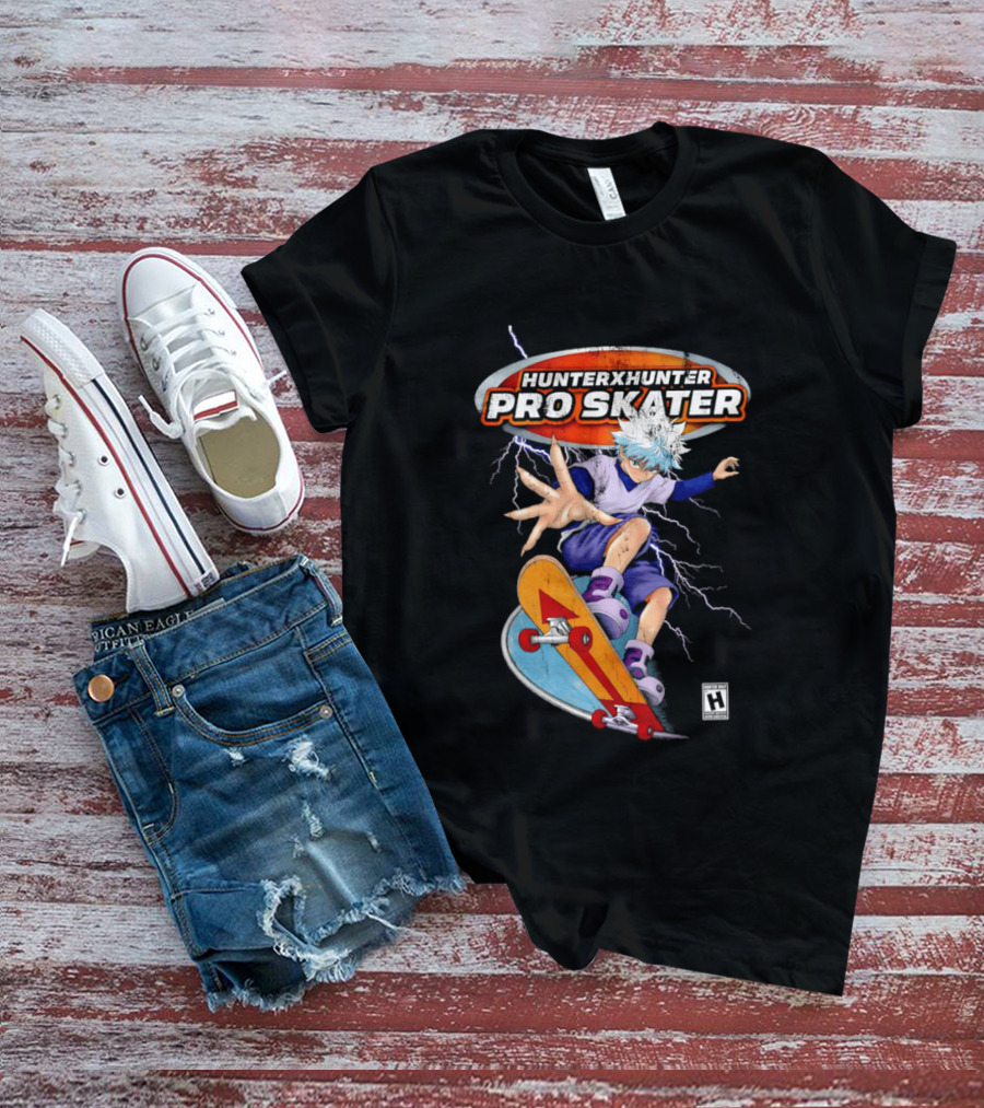 Hunter X Hunter Pro Skater Killua Zoldyck Lightning Skateboard T-Shirt