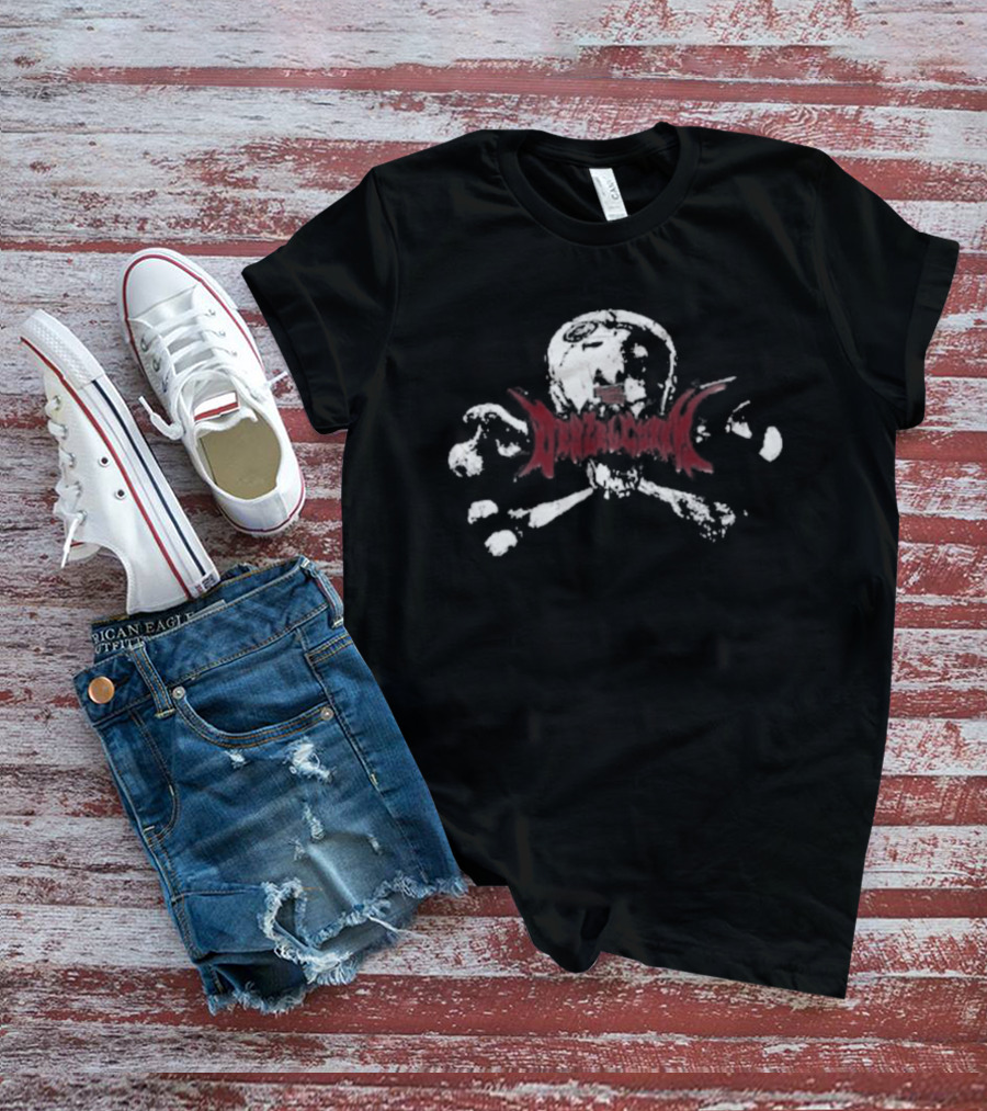 Loma Vista Recordings Denzel Curry Skull Crossbones Red X T-Shirt
