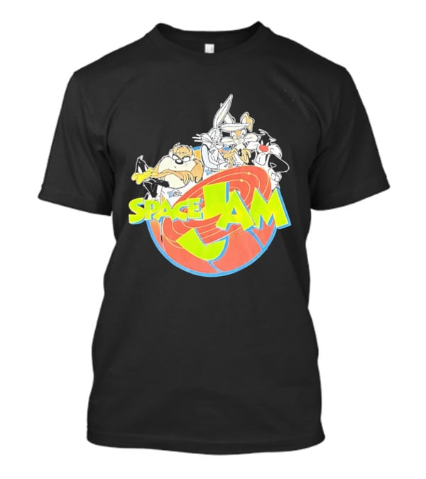 Space Jam Looney Tunes Characters Dynamic Pose T-Shirt