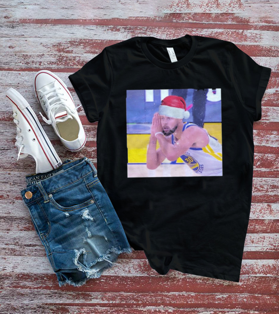 Steph Curry Night Night Xmas 2026 Santa Hat Basketball Fan Holiday T-Shirt