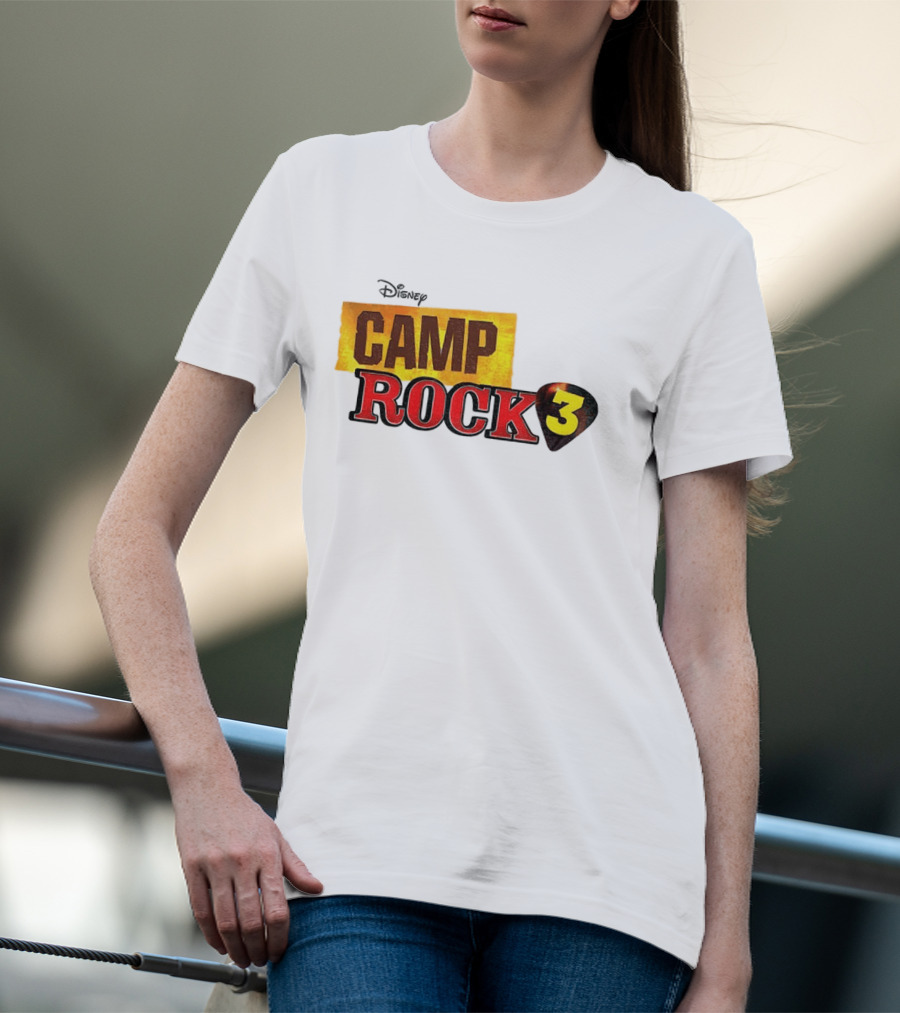 Disney Camp Rock 3 Logo And Guitar Pick T-Shirt