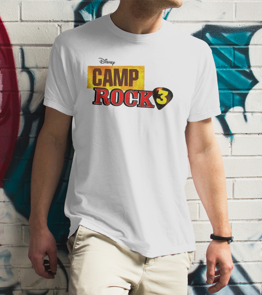 Disney Camp Rock 3 Logo And Guitar Pick T-Shirt
