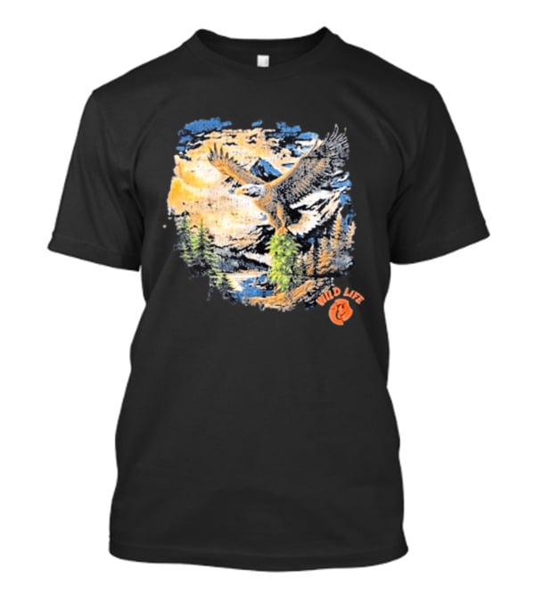 Cookies X Wildlife Soaring Eagle Mountain Scene T-Shirt