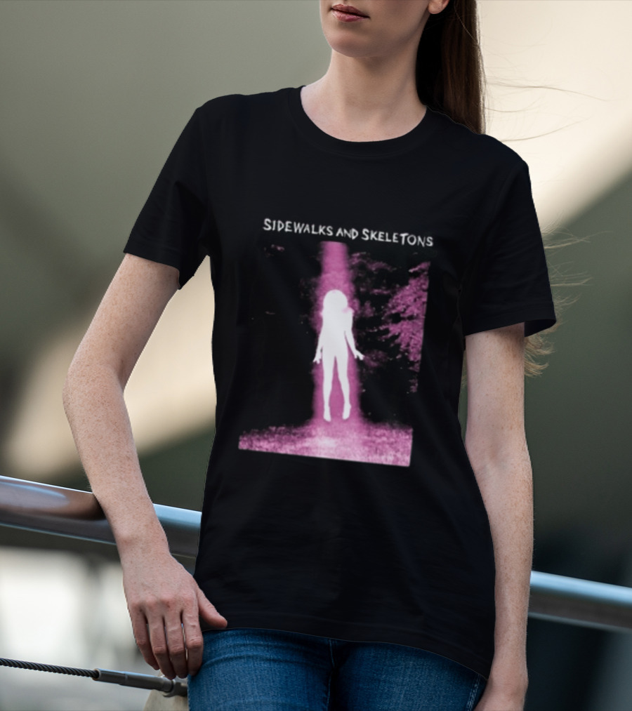 Sidewalks And Skeletons Ethereal Gothic Aesthetic Phantom Scene T-Shirt