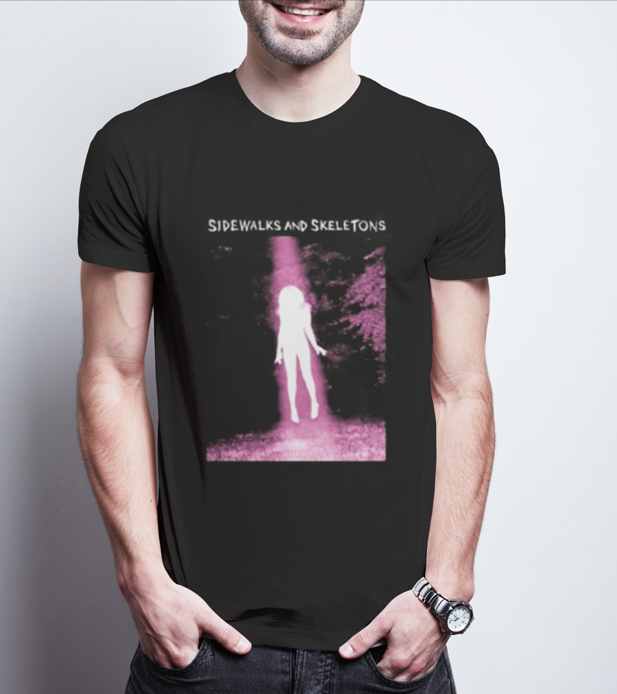 Sidewalks And Skeletons Ethereal Gothic Aesthetic Phantom Scene T-Shirt