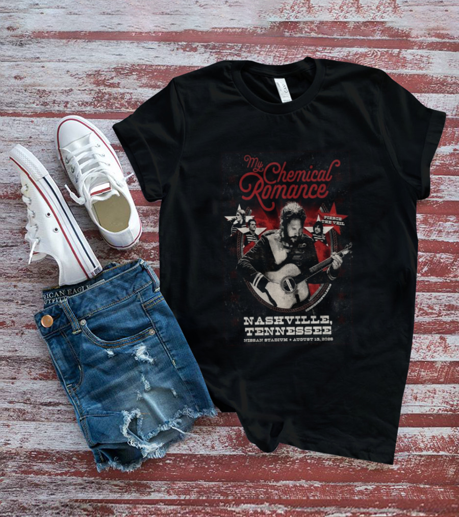 My Chemical Romance Nashville Tennessee Pierce The Veil Nissan Stadium August 10 2026 T-Shirt