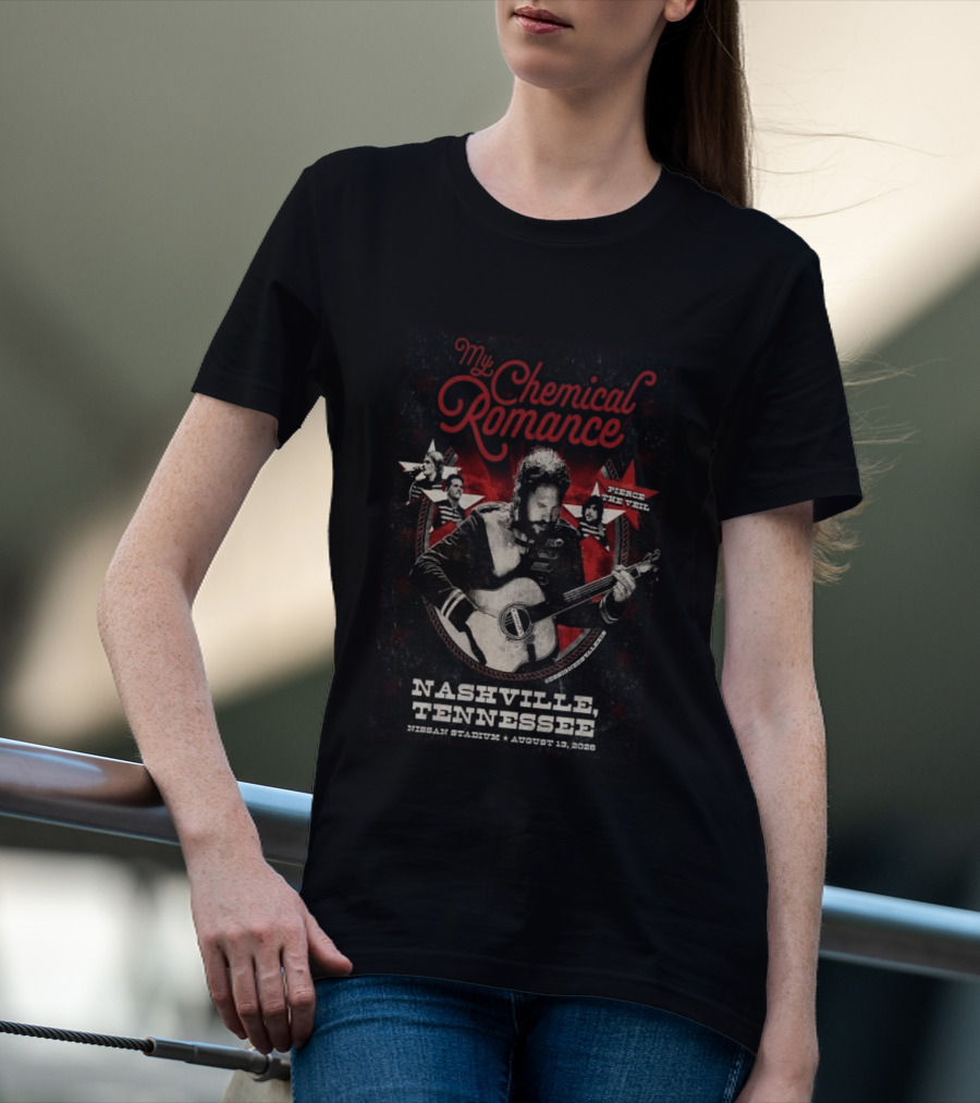 My Chemical Romance Nashville Tennessee Pierce The Veil Nissan Stadium August 10 2026 T-Shirt