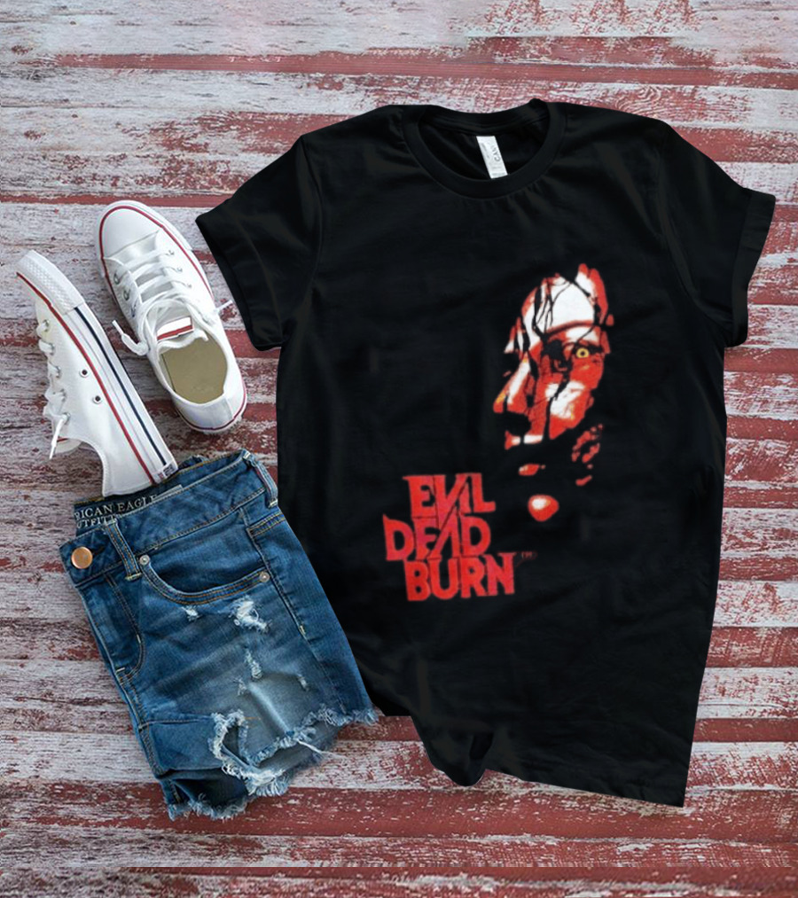 Halloween Horror Nights 2026 Evil Dead Burn Face Red T-Shirt