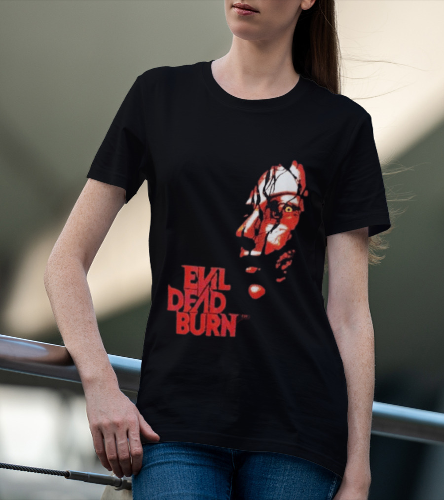 Halloween Horror Nights 2026 Evil Dead Burn Face Red T-Shirt
