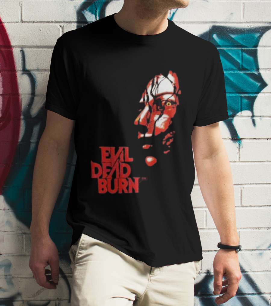 Halloween Horror Nights 2026 Evil Dead Burn Face Red T-Shirt
