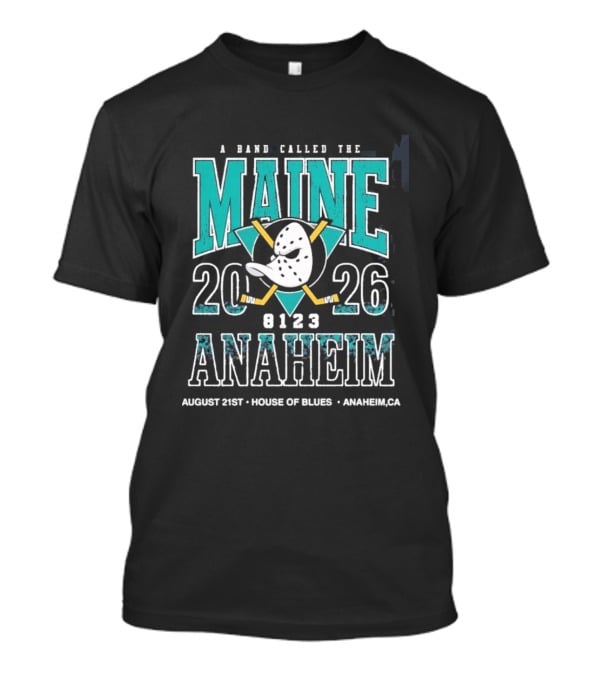 A Band Called The Maine 2026 Anaheim House Of Blues August 21 Event T-Shirt