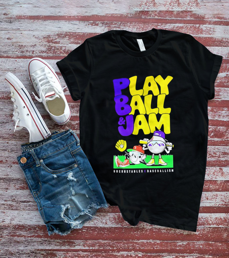 Play Ball Jam Uncrustables Baseball Fun T-Shirt