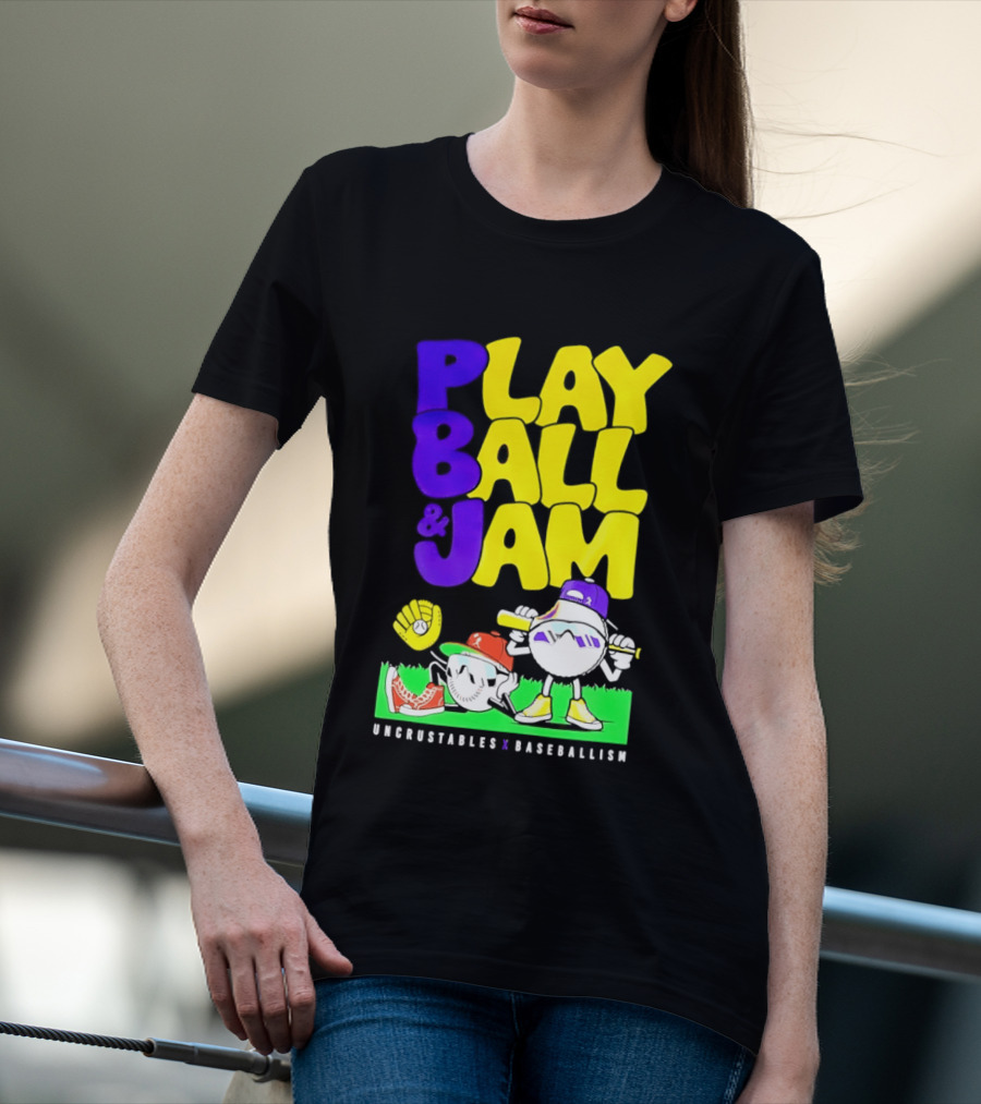 Play Ball Jam Uncrustables Baseball Fun T-Shirt