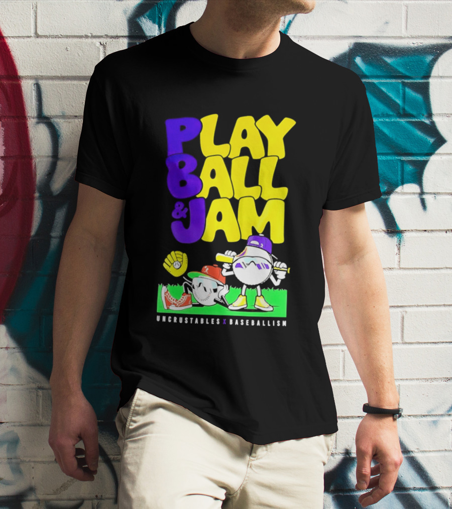 Play Ball Jam Uncrustables Baseball Fun T-Shirt
