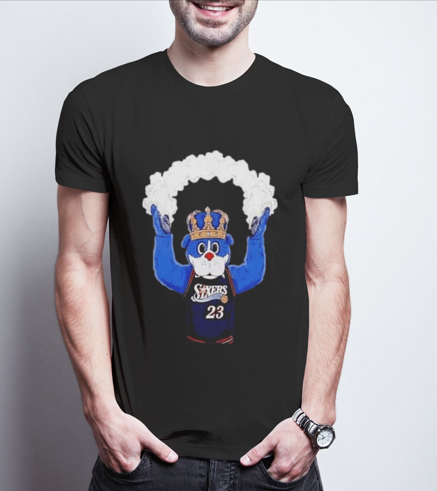 Philadelphia 76ers Franklin The Dog Mascot With Crown NBA 23 Play The Suns T-Shirt