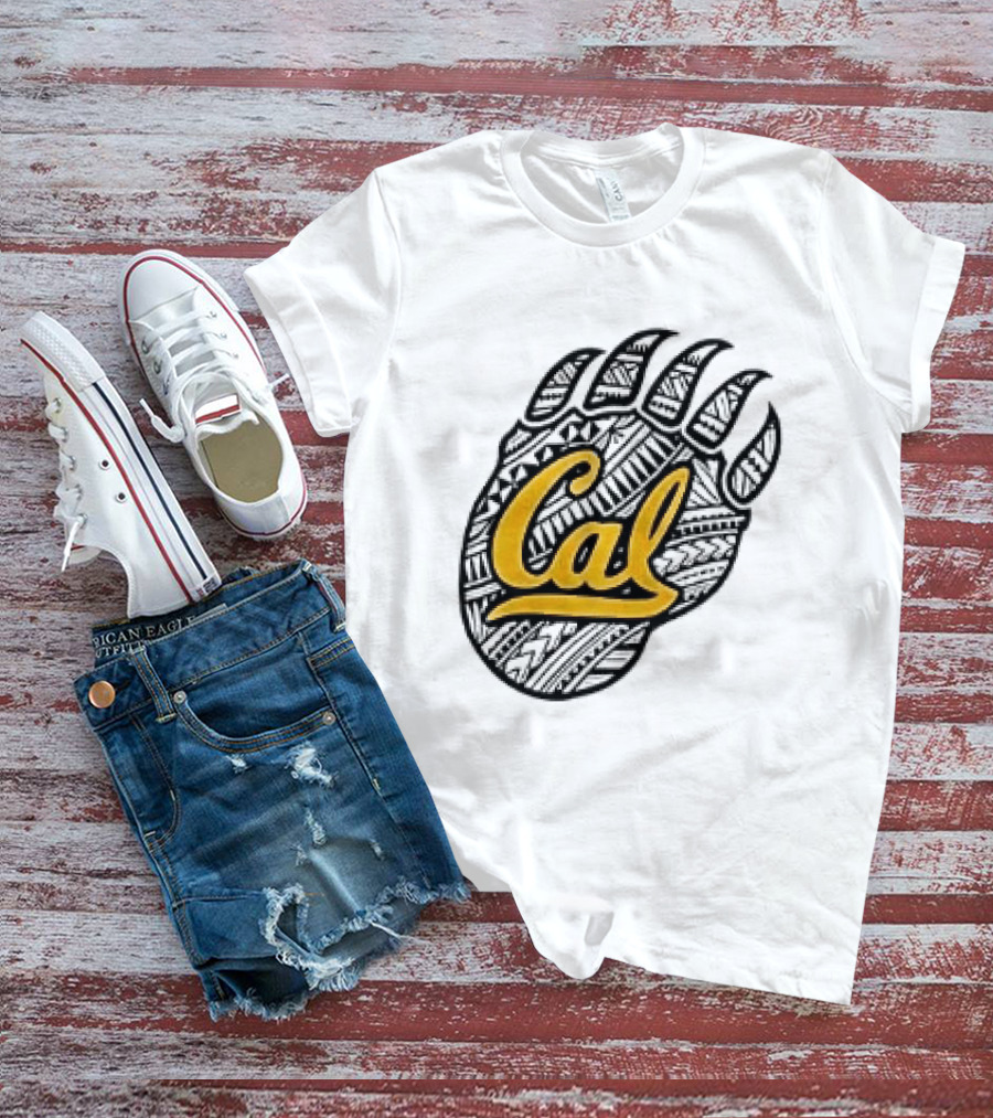 Cal Bears Football From The Bay To The Islands Bear Claw T-Shirt