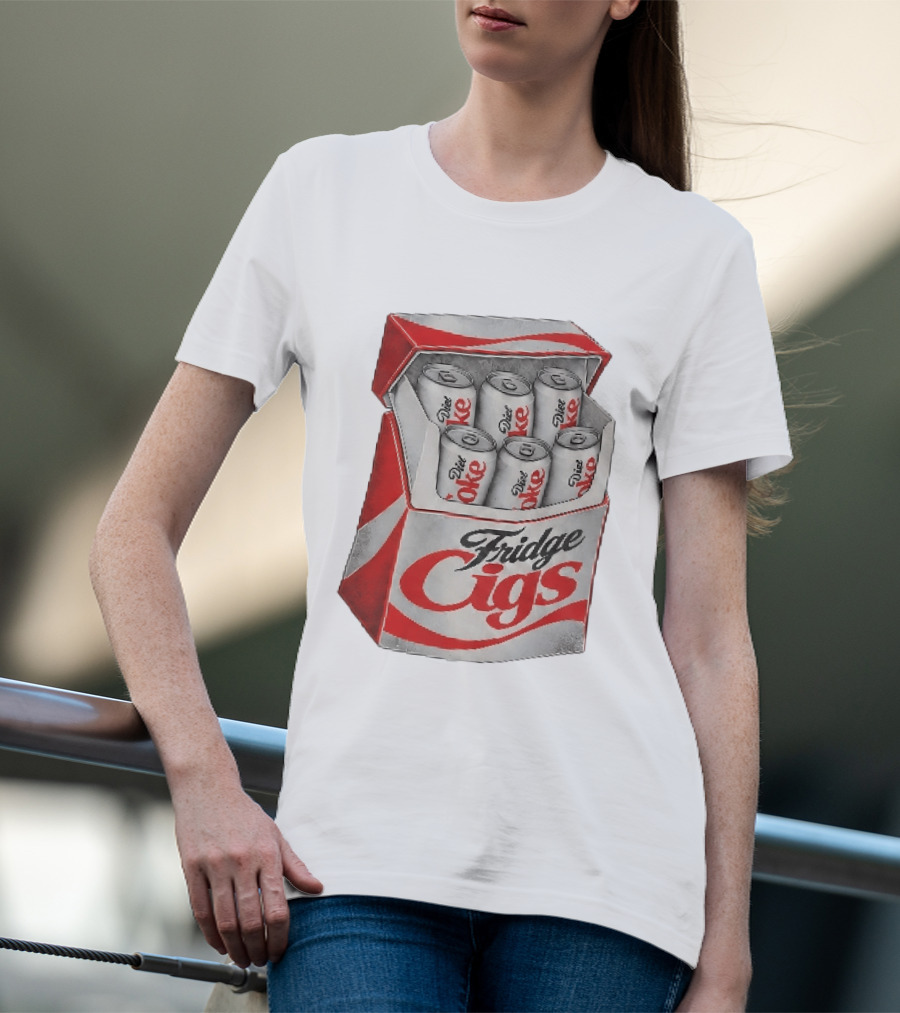 Fridge Cigs Box With Diet Coke Cans T-Shirt