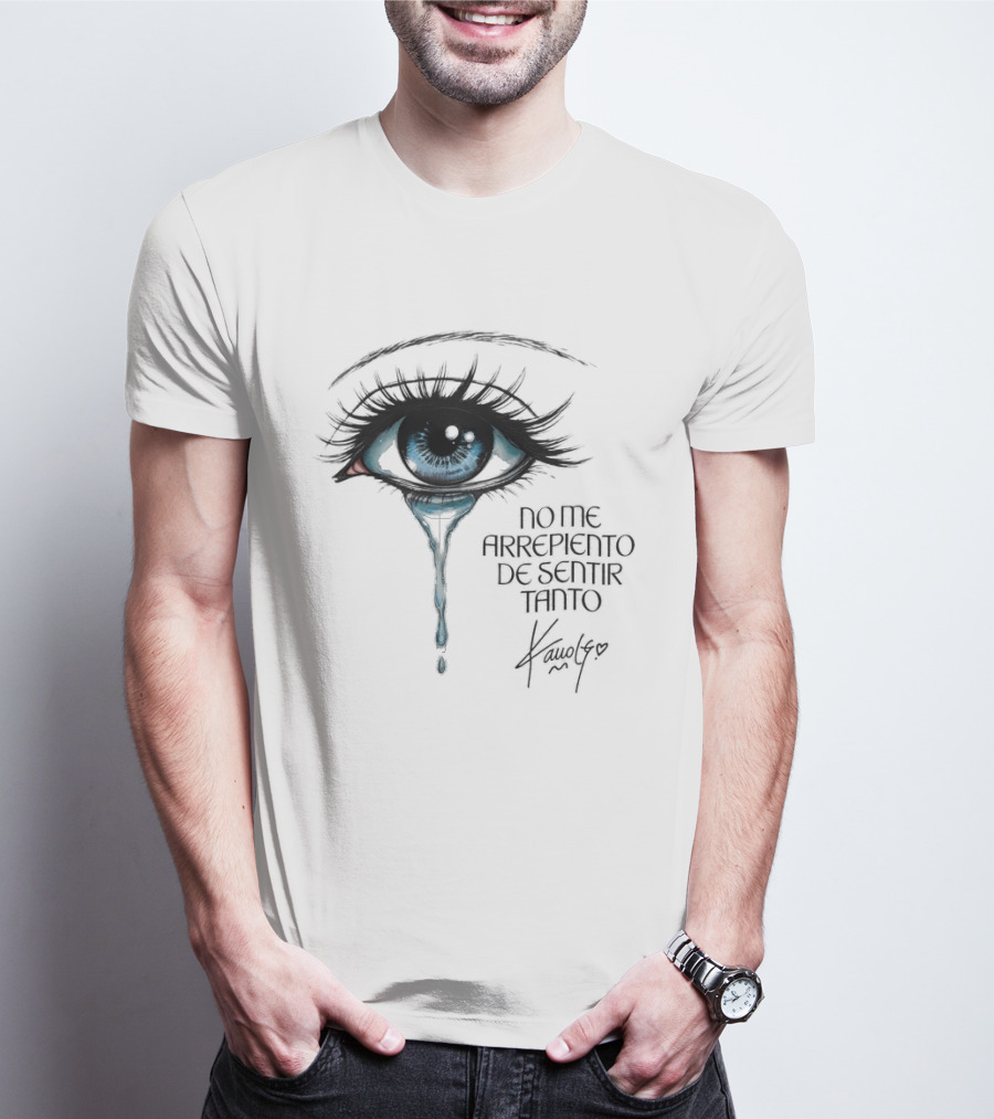 Karol G No Me Arrepiento De Sentir Tanto Crying Blue Eye T-Shirt